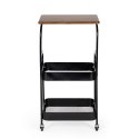 Regał metalowy na kółkach ModernHome 3 poziomy 42x29x75,5 cm