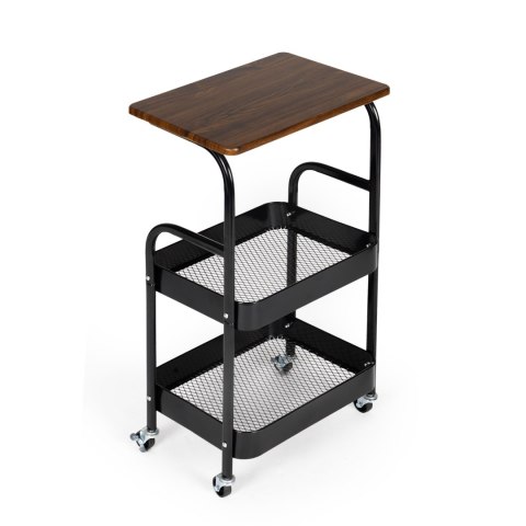 Regał metalowy na kółkach ModernHome 3 poziomy 42x29x75,5 cm
