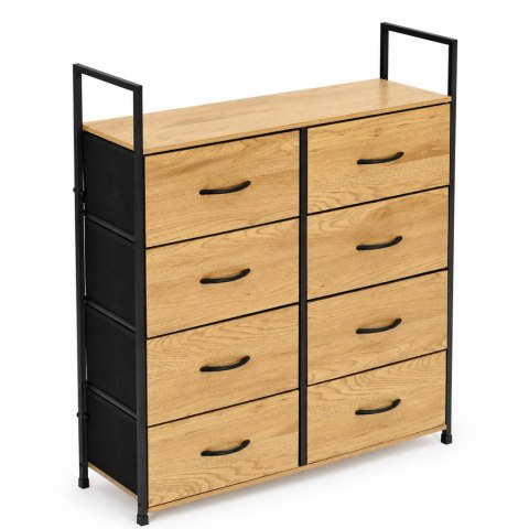 Szafka ModernHome 8 szuflad materiałowych 80 cm loft