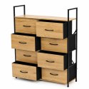 Szafka ModernHome 8 szuflad materiałowych 80 cm loft