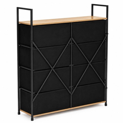 Szafka ModernHome 8 szuflad materiałowych 80 cm loft