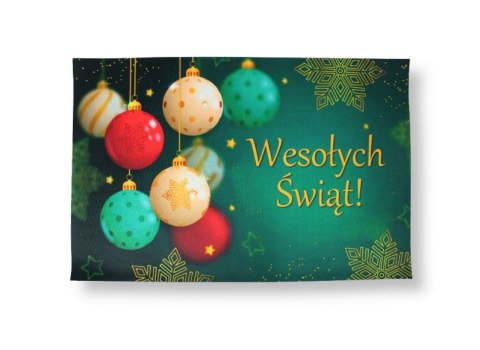 Dywan dywanik świąteczny 60 x 40cm BOMBKI DYR-50501D