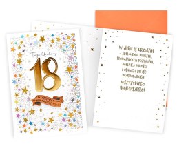 Karnet urodziny 18-nastka gwiazdki DKP-109