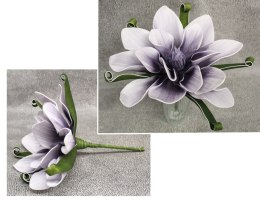 Kwiat piankowy MAGNOLIA wys. 30 cm kwiat 29 x 8 cm CIEMNOFIOLETOWY GB-G904ZF