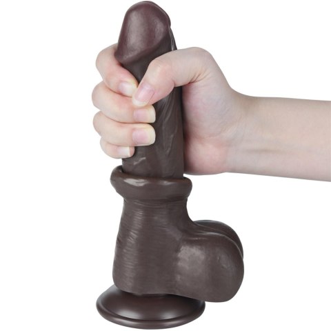 8'' Sliding Skin Dual Layer Dong Black