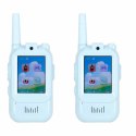 Walkie talkie krótkofalówki dla dzieci kamera funkcja wideo niebieskie