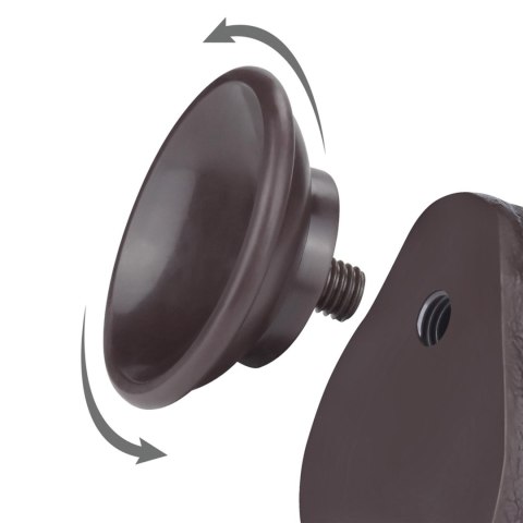 8.5'' Sliding Skin Dual Layer Dong Black