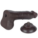 8'' Sliding Skin Dual Layer Dong Black