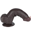 8'' Sliding Skin Dual Layer Dong Black