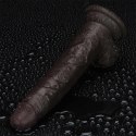 7.5'' Sliding Skin Pro II Dual Layer Silicone Dong (Black)