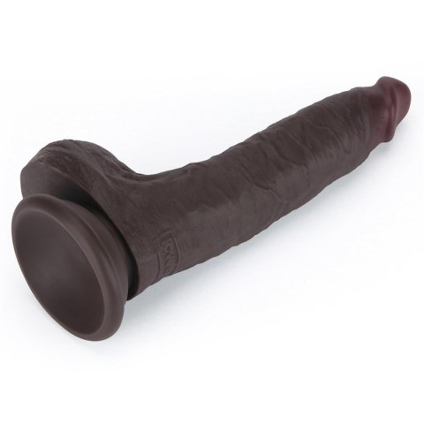 7'' Sliding Skin Pro II Dual Layer Silicone Dong (Black)