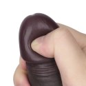 8.5'' Sliding Skin Pro II Dual Layer Silicone Dong (Black)