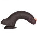 8.5'' Sliding Skin Pro II Dual Layer Silicone Dong (Black)