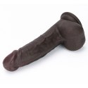 8'' Sliding Skin Pro II Dual Layer Silicone Dong (Black)