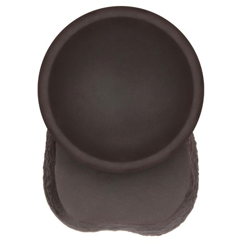 8'' Sliding Skin Pro II Dual Layer Silicone Dong (Black)
