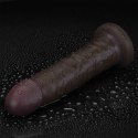 9'' Sliding Skin Pro II Dual Layer Silicone Dong (Black)