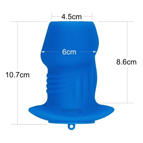 Ribbed Peeper Silicone Anal Plug