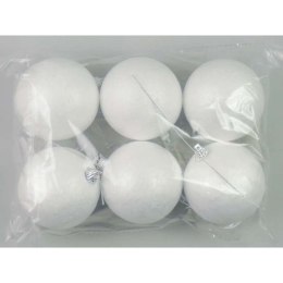 Bombki 6szt. zawieszki styropianowe 7cm TG26257