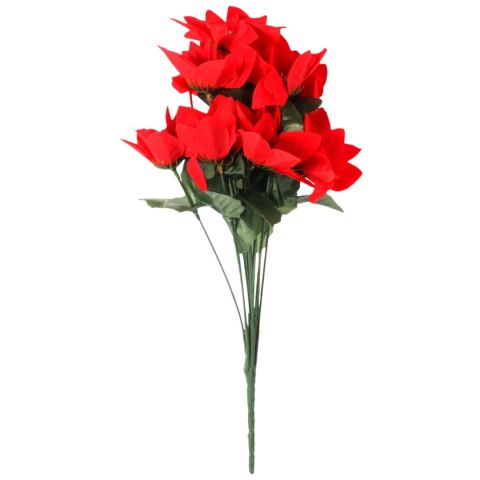 Bukiet 12 POINSECJI 38 cm GWIAZDA BETLEJEMSKA KOLOR CZERWONY
