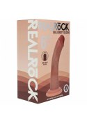 Dual Density Silicone Curved Realistic Dildo with Suction Cup - 6" / 15,5 cm - Tan