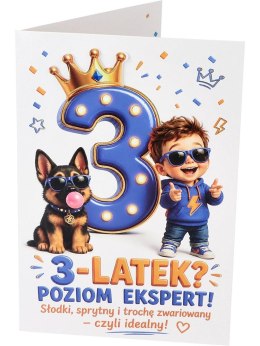 Humorystyczna kartka na 3 urodziny A RD-109