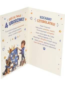 Humorystyczna kartka na 4 urodziny A RD-110