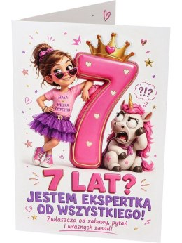 Humorystyczna kartka na 7 urodziny A RD-121