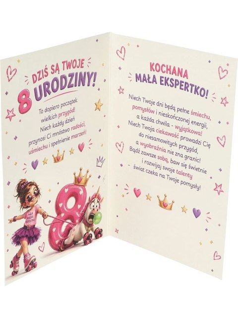 Humorystyczna kartka na 8 urodziny A RD-122