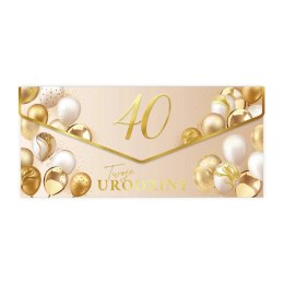 Koperta premium na banknoty na 40 Urodziny - 23