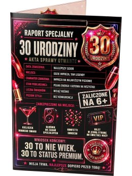 Śmieszna kartka na 30 urodziny A RU-086