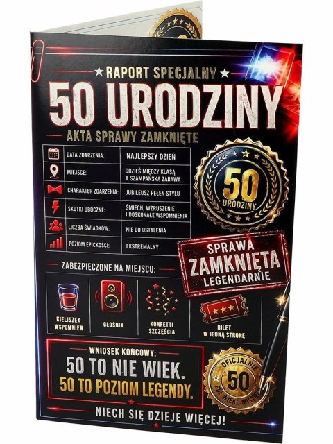 Śmieszna kartka na 50 urodziny A RU-085