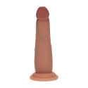 Dual Density Silicone Realistic Sliding Skin Dildo - 6" / 15,5 cm - Tan