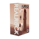 Dual Density Silicone Realistic Sliding Skin Dildo - 7" / 18,5 cm - Brown