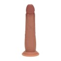 Dual Density Silicone Realistic Sliding Skin Dildo - 8" / 20,5 cm - Tan