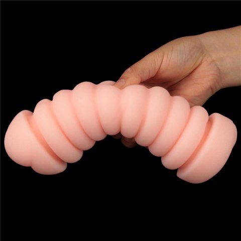 Dwustronny masturbator Lovetoy Virgin Skin TPE 22 cm