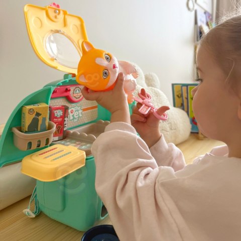 WOOPIE Kotek Przenośny Salon Piękności 2w1 w Plecaku Transporter