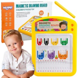 TABLICA MAGNETYCZNA EDUKACYJNA UKŁADANKA SORTER NAUKA ALFABETU 3+ WOOPIE