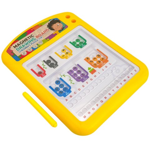 TABLICA MAGNETYCZNA EDUKACYJNA UKŁADANKA SORTER NAUKA ALFABETU 3+ WOOPIE