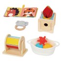 WOOPIE GREEN Box Pudełko XXL Montessori Edukacyjne 6w1 Sensoryczne 5-6 Miesięcy 13el. FSC