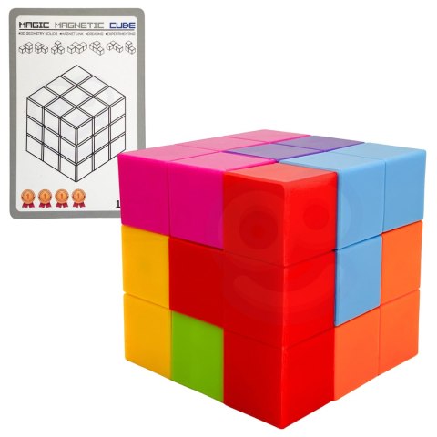 WOOPIE Układanka Kostka Tetris Z Zestawem Kart