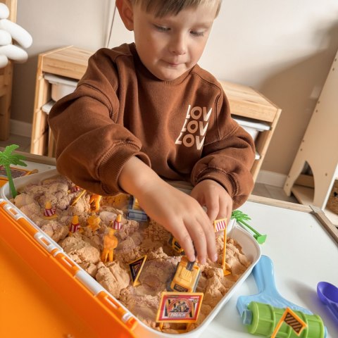 WOOPIE Piasek Kinetyczny 1kg Zestaw Budowa Piaskownica w Walizce