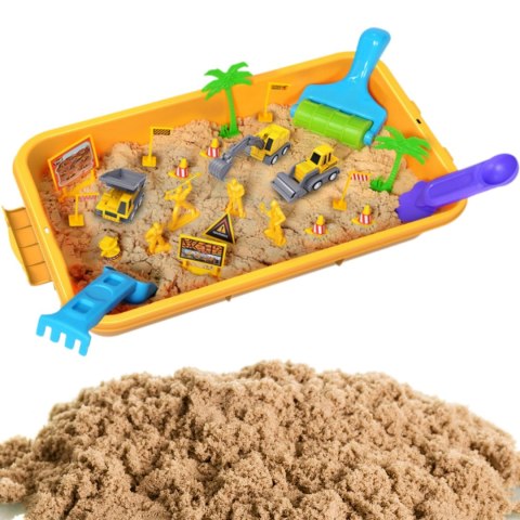 WOOPIE Piasek Kinetyczny 1kg Zestaw Budowa Piaskownica w Walizce