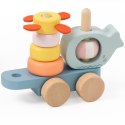 CLASSIC WORLD Drewniany Pociąg z Klockami do Ciągnięcia Ocean 28el