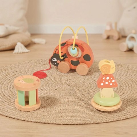 TOOKY TOY Zestaw Zabawek Box Montessori od 12m+ Biedronka do Zabawy Rozwojowej 3w1