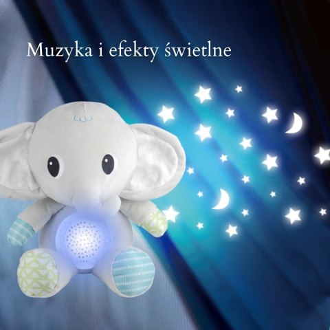 WOOPIE BABY Przytulanka Słonik Z Projektorem Uspokajacz 12 Melodii