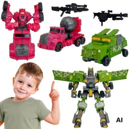 WOOPIE Roboty Transformujące Zestaw 4w1 Samochody Bojowe