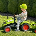 FALK Traktor Na Pedały Z Przyczepką Claas Ciche Koła Jeździk