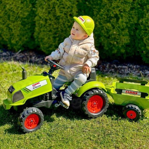 FALK Traktor Na Pedały Z Przyczepką Claas Ciche Koła Jeździk