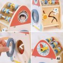 TOOKY TOY Kosmiczna Rakieta Aktywności Sorter Labirynt Drewniany