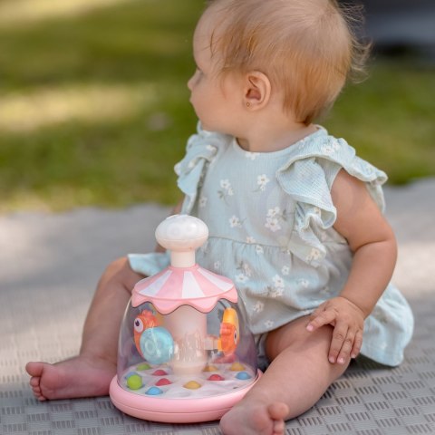 WOOPIE BABY Kolorowe Zwierzątka Różowy Bączek z Kulkami Karuzela